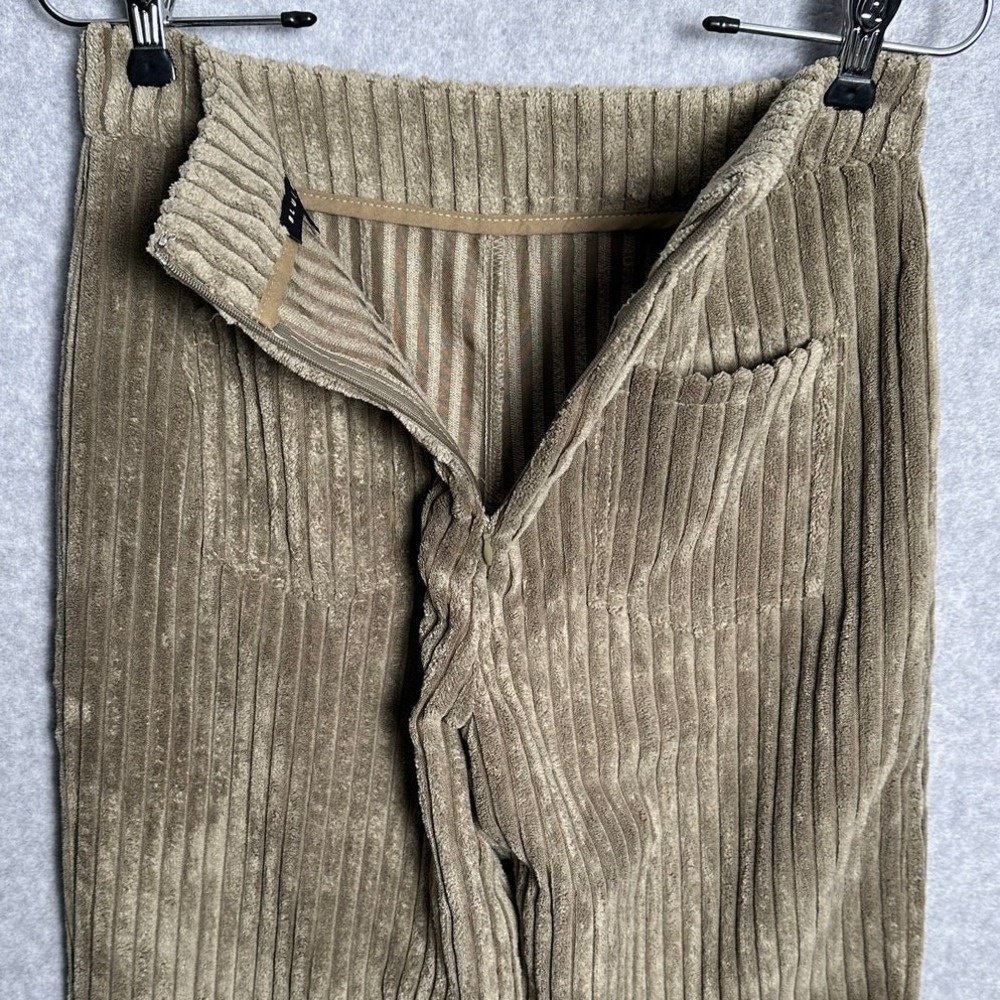 Blue Blush Sz‎ S Wide Leg Corduroy Pants Brown Elephant Cord thick boho hippie - Picture 3 of 7